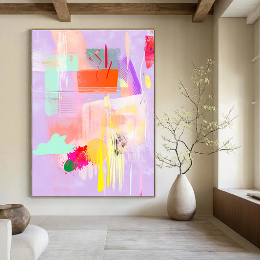 Playful Pastel Abstract for Kids’ Creative Space & Feminine Boutique STSC546