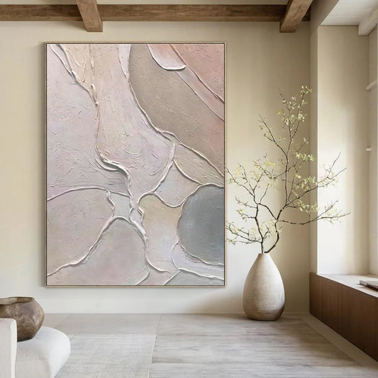 Soft Textured Abstract Art for Baby Nursery & Tea Salon DLZ0621