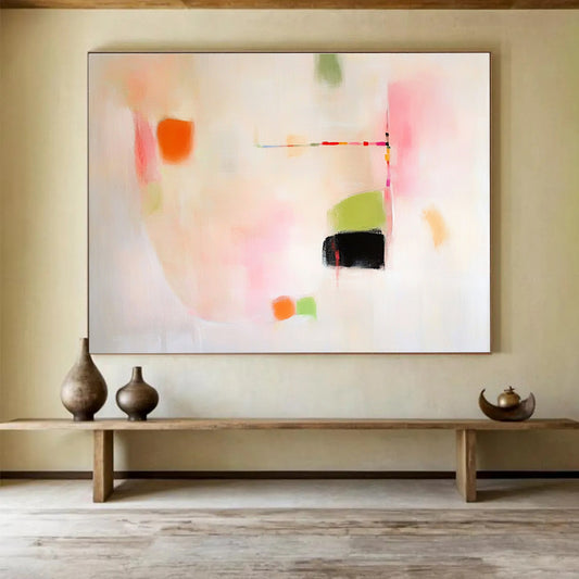 Pastel Abstract Dots Art for Nursery & Feminine Café SC379