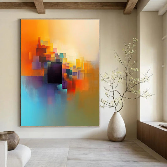 Vibrant Colorful Cubes Art for Creative Studio & Playroom STSC687