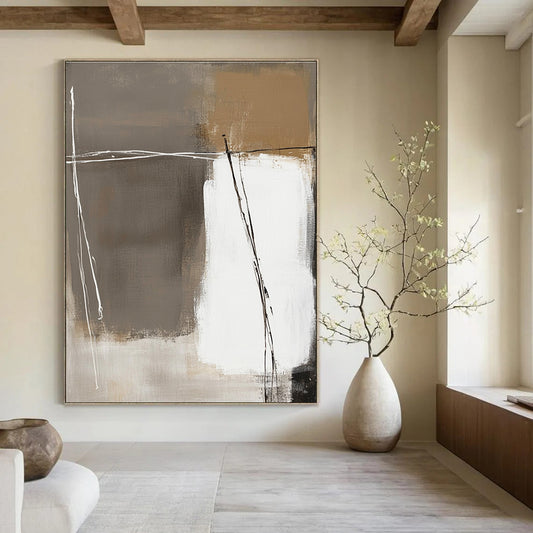 Minimalist Abstract with Lines for Scandinavian - Style Home & Contemporary Office STSC564