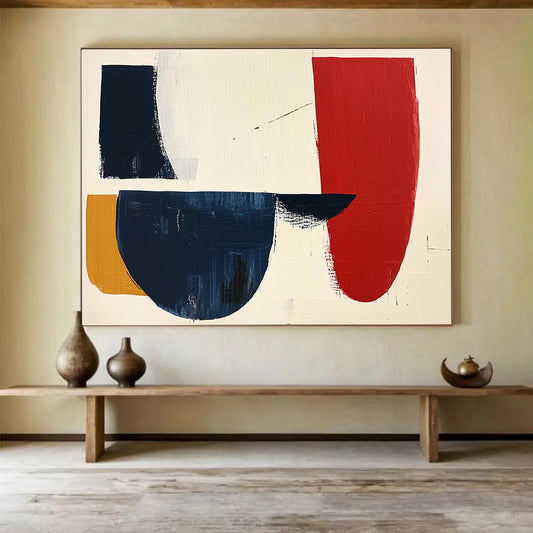 Color - Block Abstract Art for Modern Office Lobby & Contemporary Home Living Room SC490