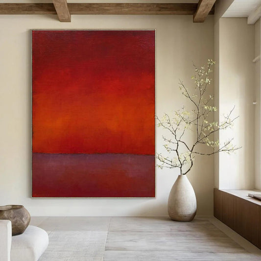 Red - Toned Gradient Art for Wine Bar & Luxury Living Room DLZ2315