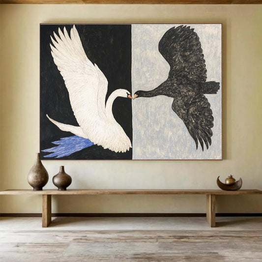 Symbolic Bird Art for Modern Art Gallery & Philosophy Library SC558