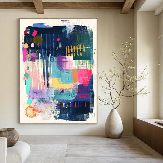 Modern Abstract Shapes for Urban Loft Living Room & Avant - Garde Art Gallery STSC967