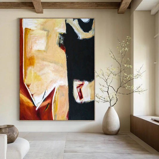 Color Block Abstract Art for Modern Art Gallery & Home Studio DLZ1097