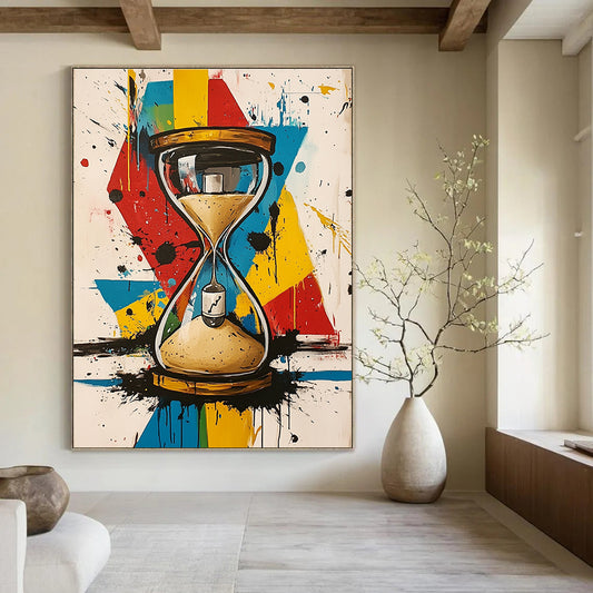 Colorful Graffiti Hourglass for Creative Studio & Trendy Bar STSC853