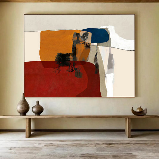 Color - Block Geometric Abstract Art for Lively Family Room DLZ2741