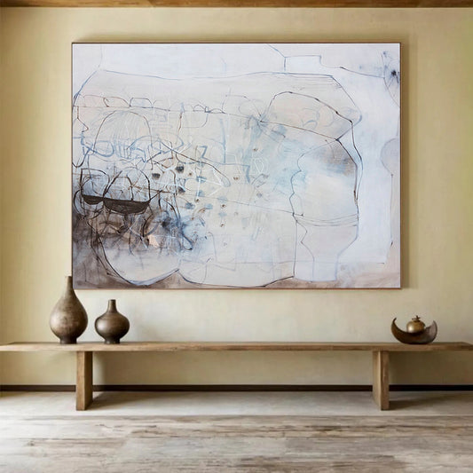 Light Gray Line Abstract for Minimalist Studies DLZ2464