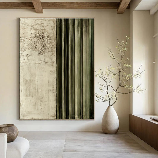 Textured Two - Tone Wall for Industrial - Chic Loft & Contemporary Art Studio STSC542