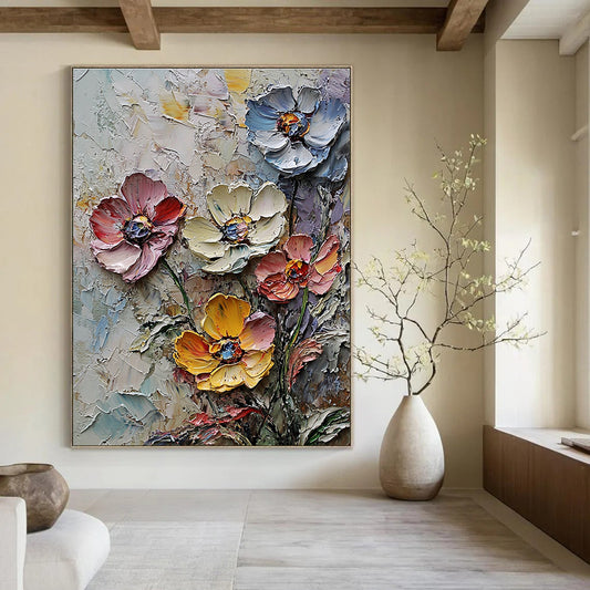 White - Clad Striped Figure Art for Zen Meditation Space & Contemporary Home Library STSC1302