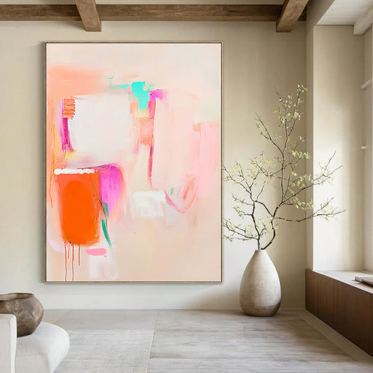 Soft Colorful Abstract for Feminine Nursery & Whimsical Café STSC623