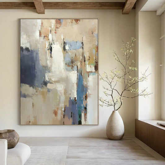 Soft - Toned Abstract Art for Living Room & Study DLZ0501