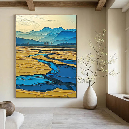 Layered Landscape Art for Modern Art Museum & Dreamy Home Balcony STSC1438