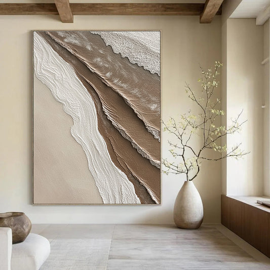 Textured Earth - Tone Waves for Bohemian - Chic Living Room & Nature - Inspired Spa STSC951