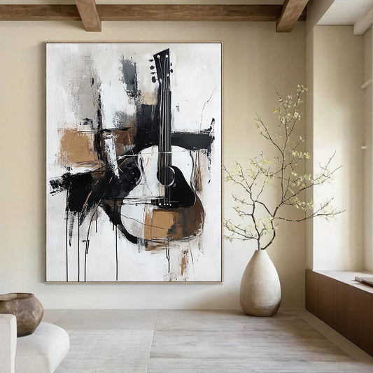 Abstract Guitar Art for Music Studio & Art - Centric Café STSC818