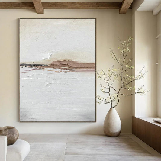 Earth - Toned Abstract Landscape Art for Rustic Home & Art - Loving Café DLZ2378