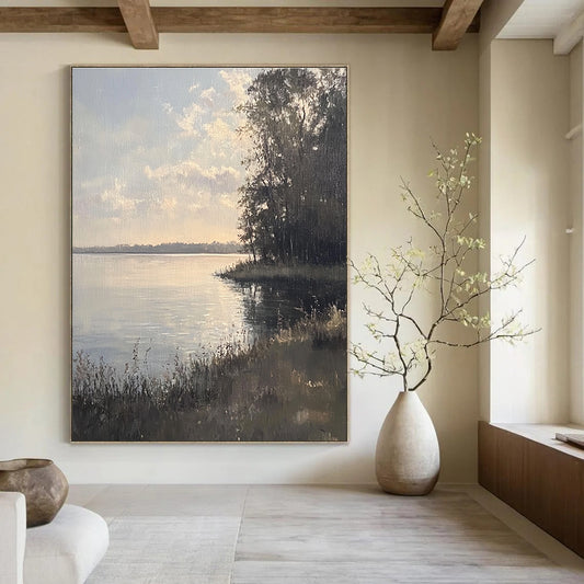 Lake at Dusk for Nature - Inspired Bedroom & Rustic Cabin STSC1173