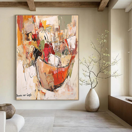 Colorful Abstract Still Life for Vibrant Kitchen & Creative Café STSC639