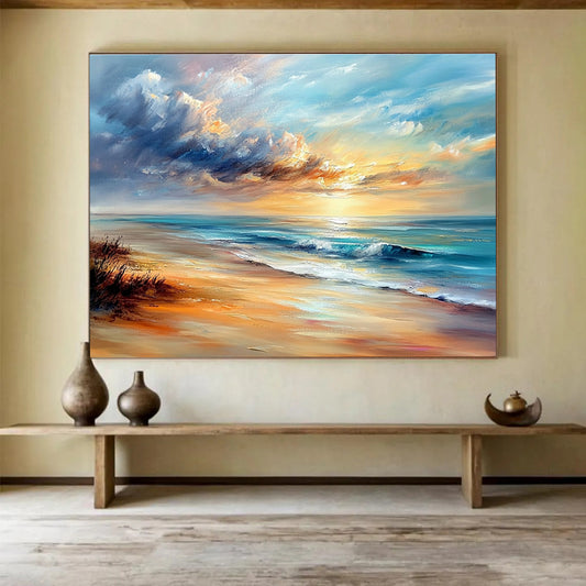 Breathtaking Beach Sunset Art for Coastal Living Room & Vacation Rental SC415