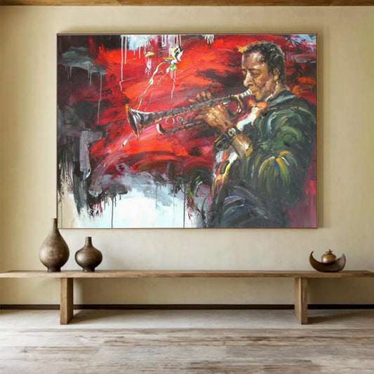Splattered Paint Jazz Art for Rebellious Music Venue DLZ3020