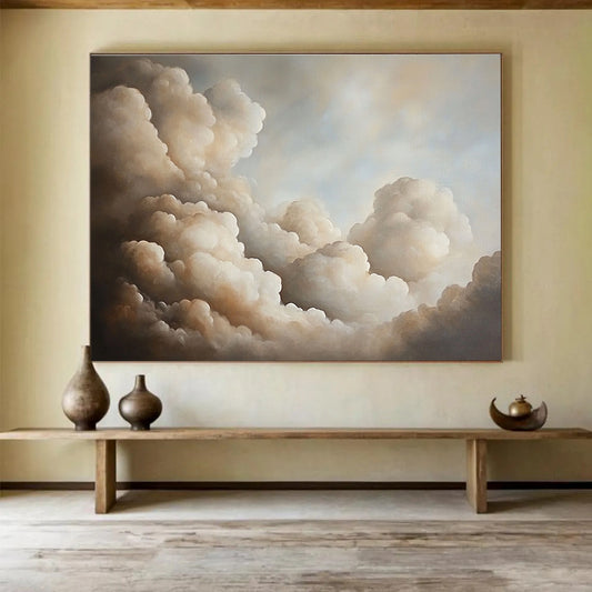 Serene Cloudscape: Elevate Bedroom & Meditation Space SC541