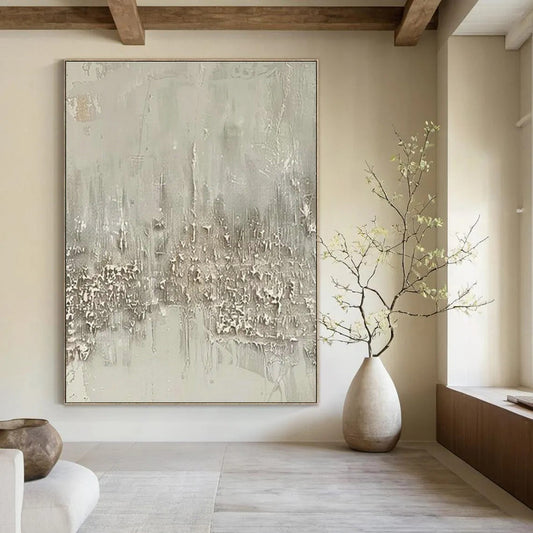 Light Grey Textured Art for Office & Hallway DLZ0416