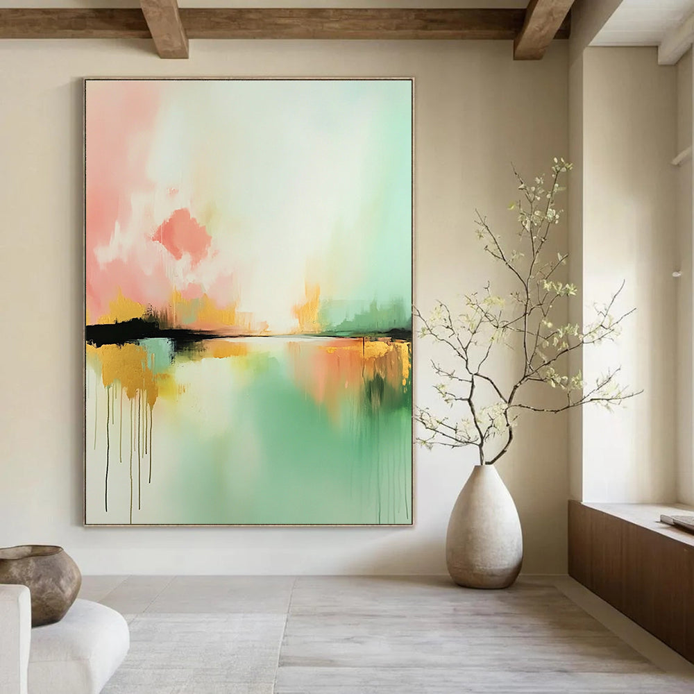 Colorful Dreamy Lake Art for Nursery & Creative Studio STSC086