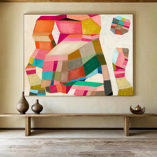 Colorful Geometric Abstract Art for Creative Workspaces DLZ2454
