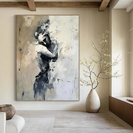 Solitary Figure Art for Modern Therapy Office Waiting Rooms DLZ0109