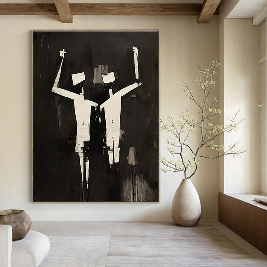 Black and White Figures for Urban Art Space & Modern Gym STSC1145