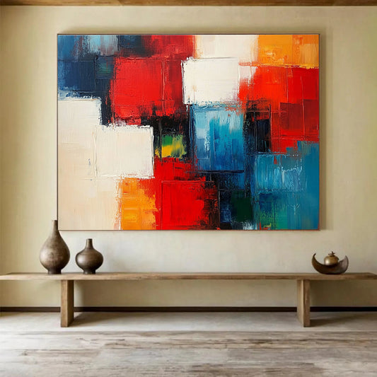 Color Block Abstract Art for Modern Corporate Office & Contemporary Art Space SC347