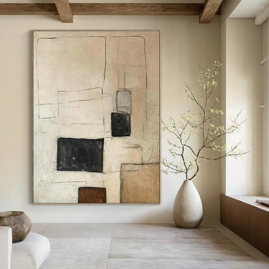 Minimalist Geometric Art for Scandinavian - Style Living Rooms DLZ0252