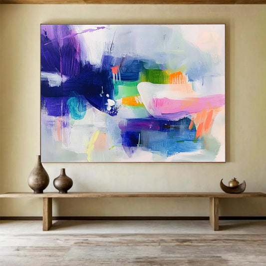 Colorful Abstract Fusion Art for Creative Studio & Trendy Gallery SC342