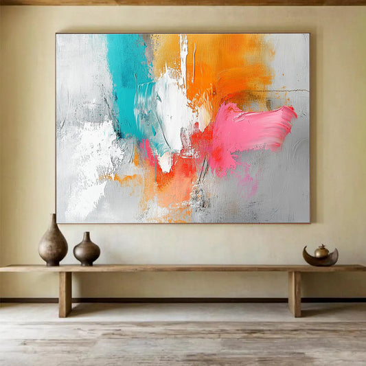 Bold Color Abstract Art for Modern Living Room & Creative Coworking Space SC148