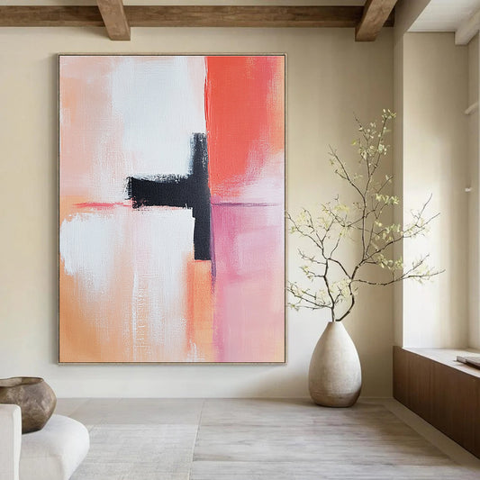 Color - Blocked Cross for Scandinavian - Style Home & Minimalist Gallery STSC819