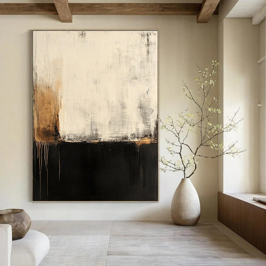 Minimalist Abstract Divide for Scandinavian - Style Home & Serene Meditation Room STSC606