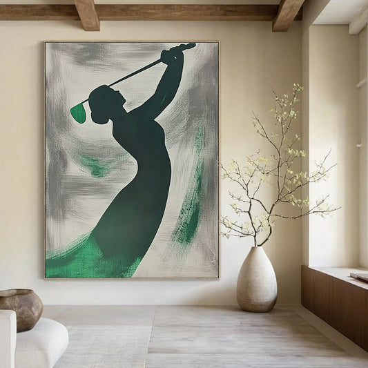 Golfer Silhouette Art for Sports - Loving Home Den & Golf Clubhouse STSC1065