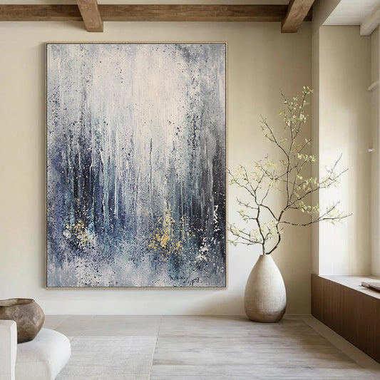 Blue Abstract Forest Scene for Nature - Lover’s Bedroom & Relaxing Spa STSC607