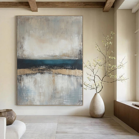 Abstract Coastal Horizon for Beach House Living Room & Art Gallery Seaside Exhibit STSC462