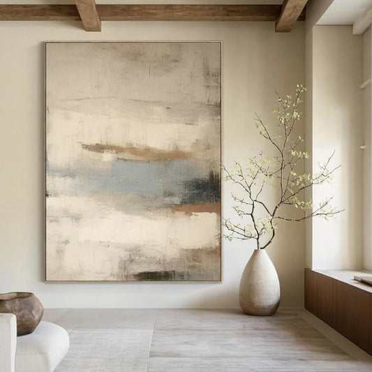 Light - Toned Abstract Art for Scandinavian - Style Nursery & Calming Wellness Center DLZ1575