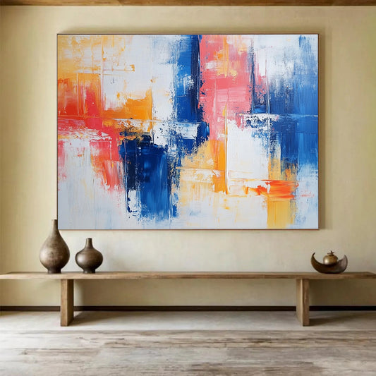 Color - Blended Abstract Art for Coastal Home Bedroom & Relaxing Spa Lounge SC263