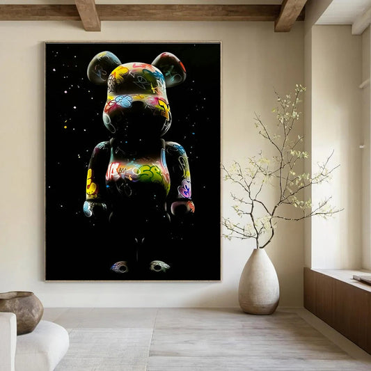 Graffiti - Style Bear Art for Street Art Gallery & Youth - Oriented Café DLZ2319