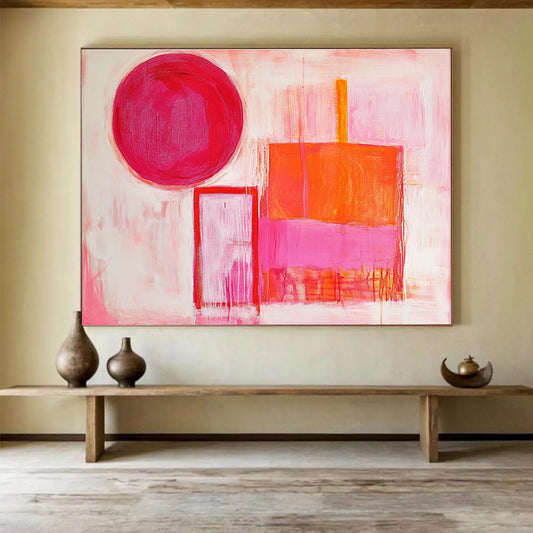 Abstract Geometric Art for Modern Living Room & Art Gallery SC540