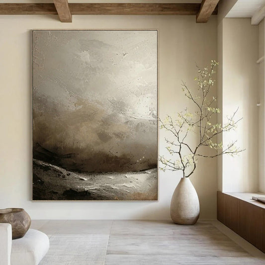 Monochrome Coastal Abstract for Nautical - Themed Bookstore & Minimalist Beach House DLZ0872