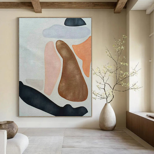 Soft - Colored Geometric Abstract Art for Living Room & Bedroom DLZ0511