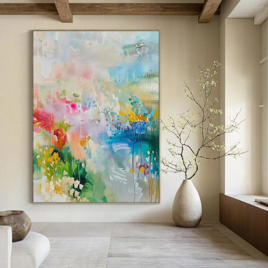 Colorful Floral Abstract Art for Home Garden Room & Art - Centric Café DLZ2089