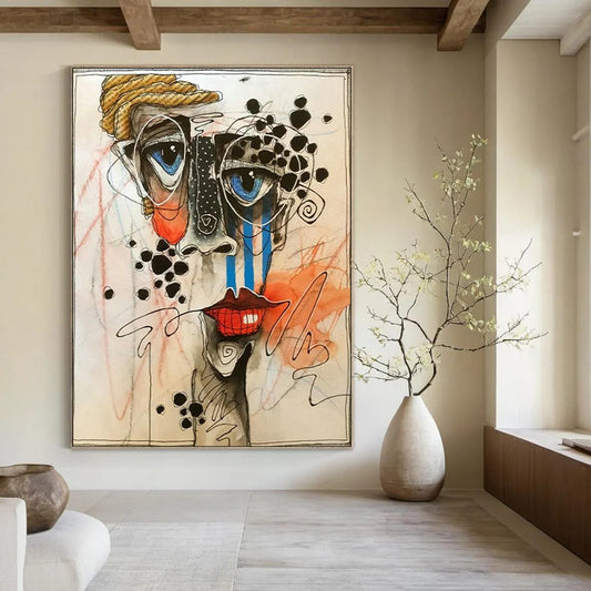 Abstract Face Art for Modern Art Gallery & Creative Studio DLZ2321