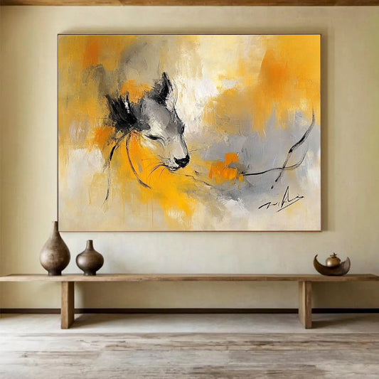 Abstract Animal Portrait Art for Nature - Inspired Nursery & Artistic Pet - Lover’s Home SC335