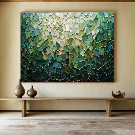 Colorful Stained Glass Mosaic Art for Mediterranean - Style Restaurant Walls DLZ3143